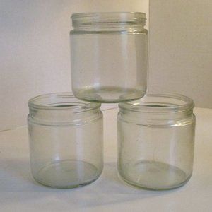 3 CONTAINERS  Around 3" x 2 1/5 Great for trinkets, pens, Q-tips, etc..